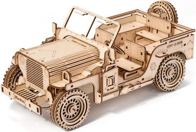 Little Story puzzle 3D din lemn vehicul militar