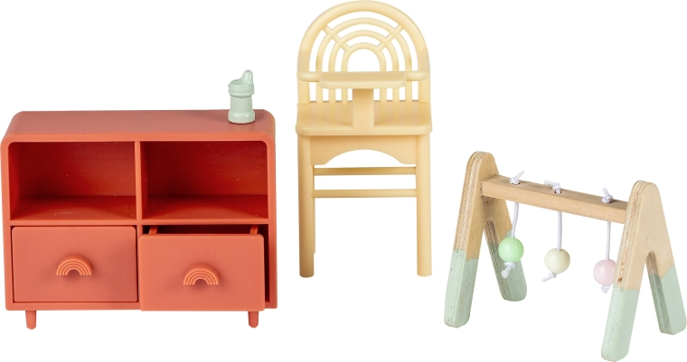 Set de mobilier Lundby pentru camera copiilor din casa de păpuși