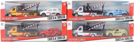 Mașină de tractare metalică cu automobil – 4 variante de culoare