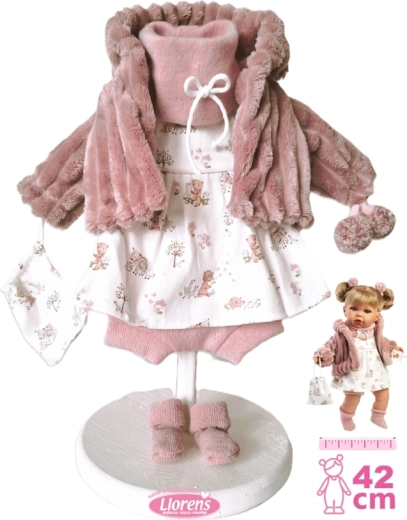 Hăinuțe Llorens pentru păpușă de 42 cm cu set de accesorii