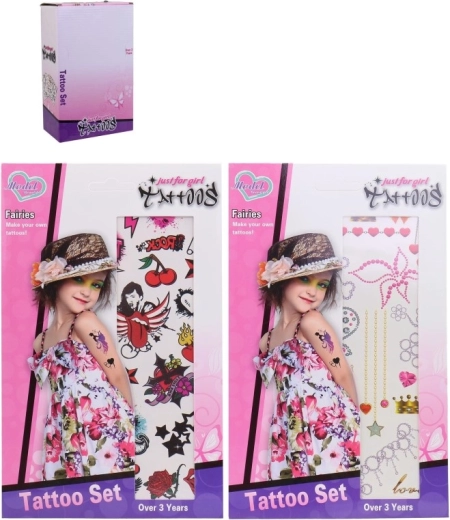 Tatuaje temporare pentru fete – 36 bucăți în display box cadou