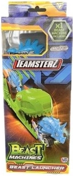 Pistă de lansare Teamsterz cu dinozaur și mașinuță