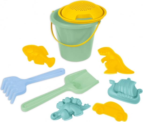 Set de nisip Lena pentru copii, 9 piese