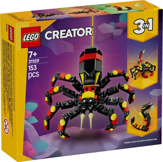 LEGO Creator 3 în 1: animale sălbatice – păianjen uimitor