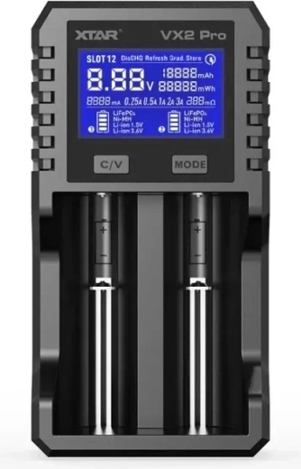 Încărcător acumulatori XTAR VX2 Pro