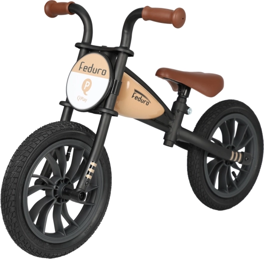Qplay Feduro bicicletă de echilibru pentru copii 12" Bej (3–6 ani)