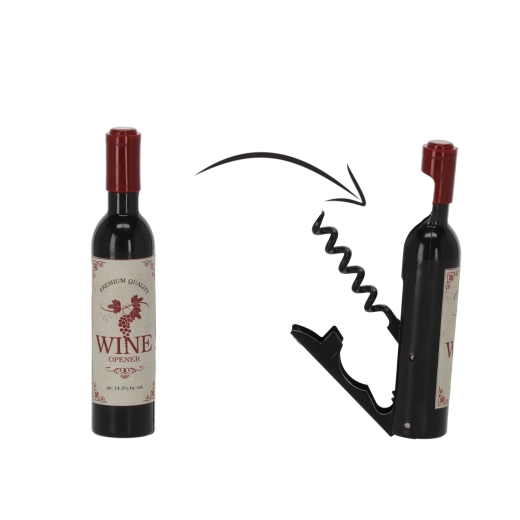 Tirbușon cu magnet în formă de sticlă