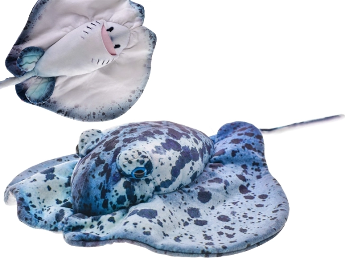 Stingray de pluș 55 cm albastru