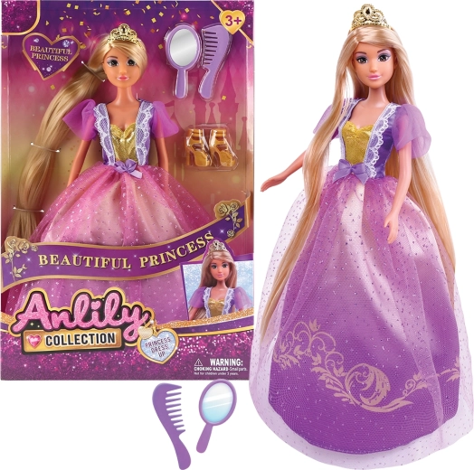 Păpușă la modă cu rochie curcubeu Sparkys 32 cm