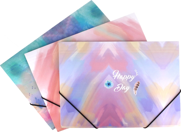 Mapă cu elastic 31,5 × 23,5 cm – colorată