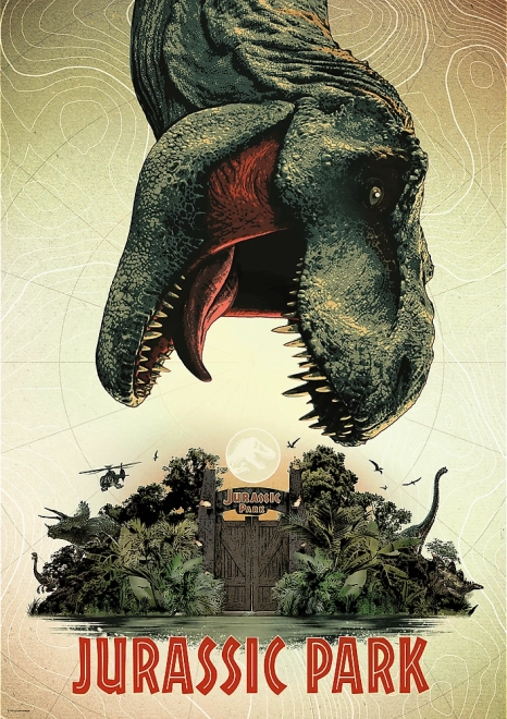 TREFL Puzzle Premium Plus Jurassic Park: Afiș de film 1000 piese