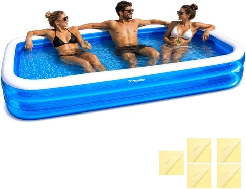 Piscină gonflabilă familială pentru copii Trizand 305 × 183 × 50 cm