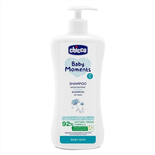 Chicco șampon pentru păr Baby Moments 500 ml (de la naștere)