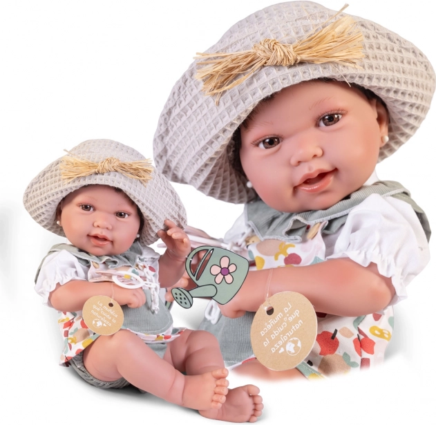 Păpușă Antonio Juan realistă bebeluș cu corp din vinil complet 42 cm