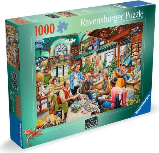 Puzzle Ravensburger Clubul de carte „Întoarce pagina” 1000 de piese