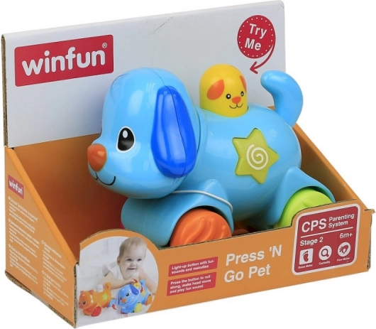 Căţel interactiv Nu râde şi porneşte – jucărie pentru bebeluşi