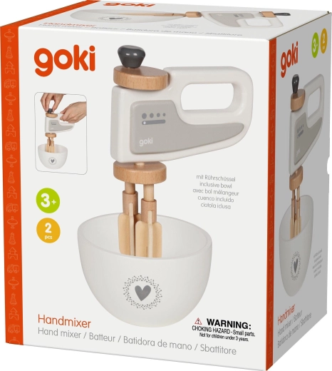 Mixer manual din lemn cu bol