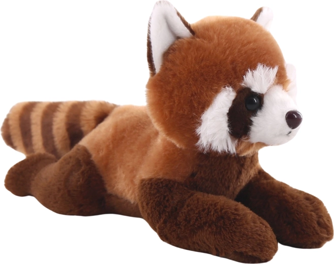 Panda roșie de pluș culcată 26 cm