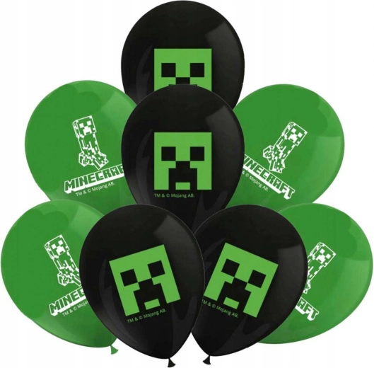 Baloane gonflabile Procos Minecraft 28 cm (8 buc.)