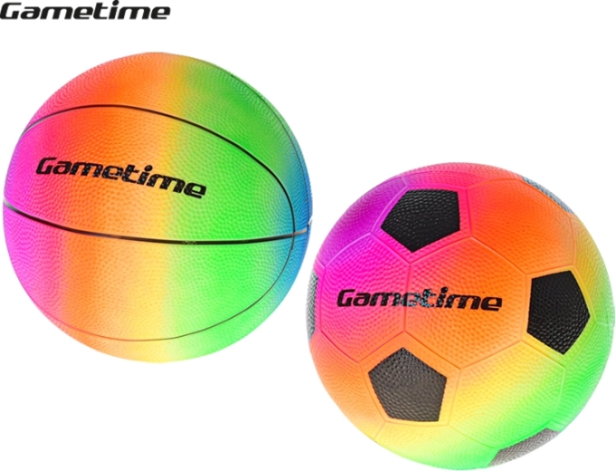 Minge curcubeu GAMETIME 23 cm – baschet sau fotbal
