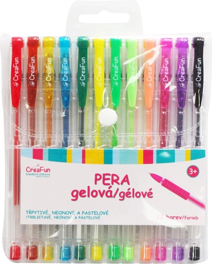 CreaFun pixuri gel – set 12 culori