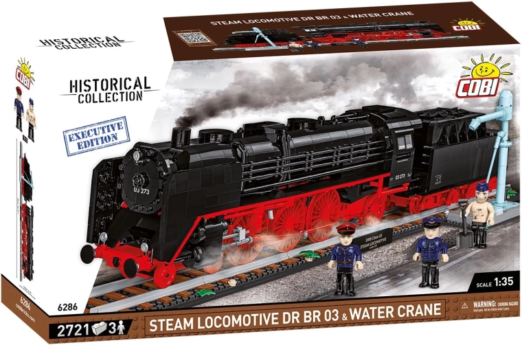 Locomotiva cu abur Cobi DR BR 03 cu macara de apă, ediția Executive 1:35