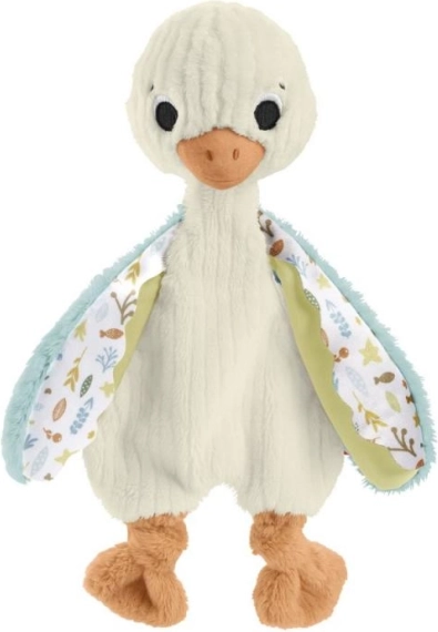 Gâscă senzorială de pluș Fisher-Price pentru bebeluși