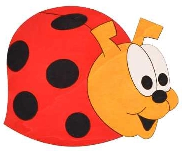 Decorațiune medie din lemn Buburuză