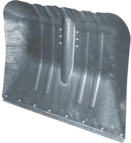 Lopată de zăpadă din aluminiu, curbată, 47 × 38 cm, fără coadă
