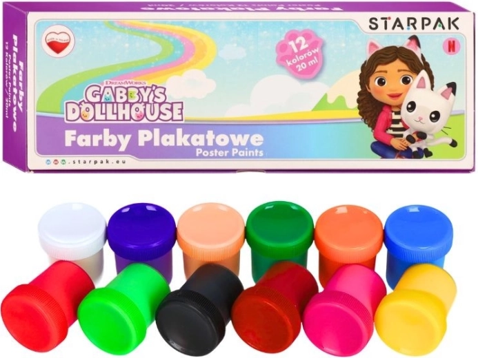 Plastilină Gabby's Dollhouse – set de 12 culori