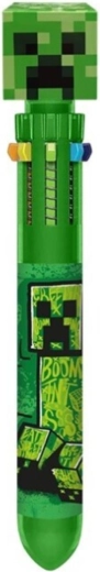 Pix cu zece culori Minecraft Creeper cu topper 3D - 1 bucată