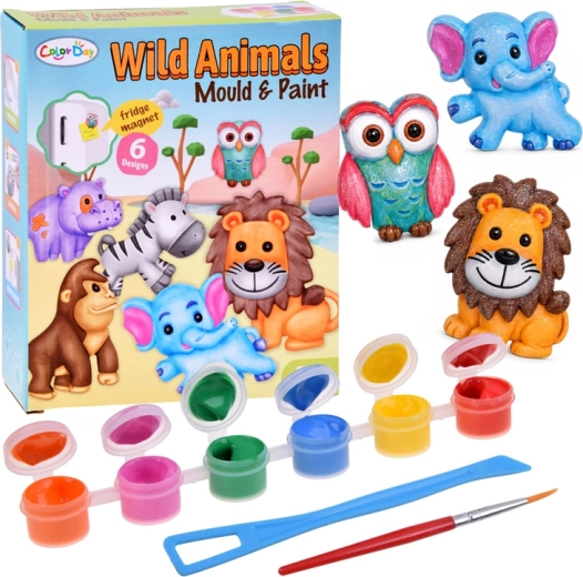 Set creativ pentru realizarea de magneți – animale sălbatice