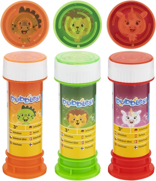 Bublifuk - Trei tipuri: Dino, Leu și Unicorn