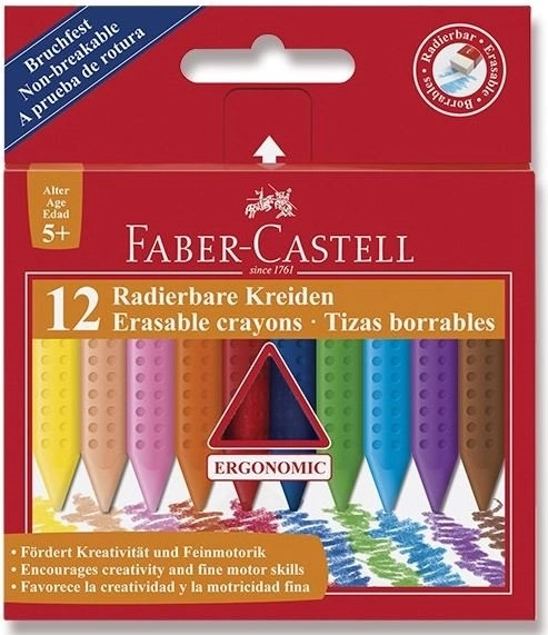Creioane cerate din plastic 12 buc FABER-CASTELL