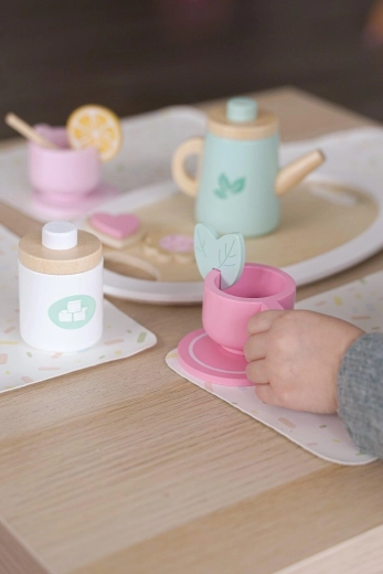 Set de ceai din lemn Teatime