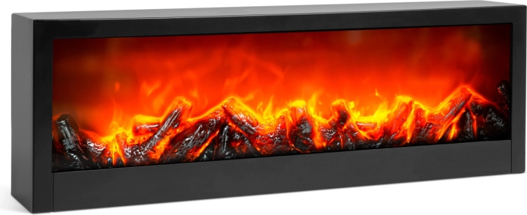 Șemineu decorativ cu flacără LED, alimentat cu baterii sau USB