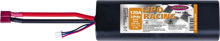 Baterie LiPo LiPo Racing 7,4 V 5000 mAh 37 Wh cu carcasă rigidă