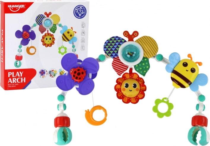 Suport pentru pătuț și cărucior cu jucării Fluturaș și Albină