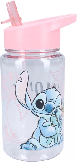 Vadobag sticlă din plastic Lilo și Stitch cu pai 600 ml - 1 bucată