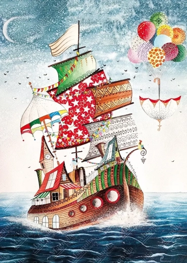 Puzzle vasul liber 1000 de piese MAGNOLIA