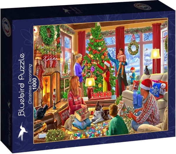 Puzzle Bluebird Decorarea bradului de Crăciun 1000 de piese
