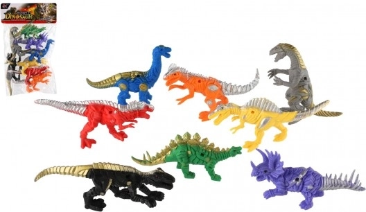 set de dinozauri din plastic 8 buc 14–17 cm în săculeț