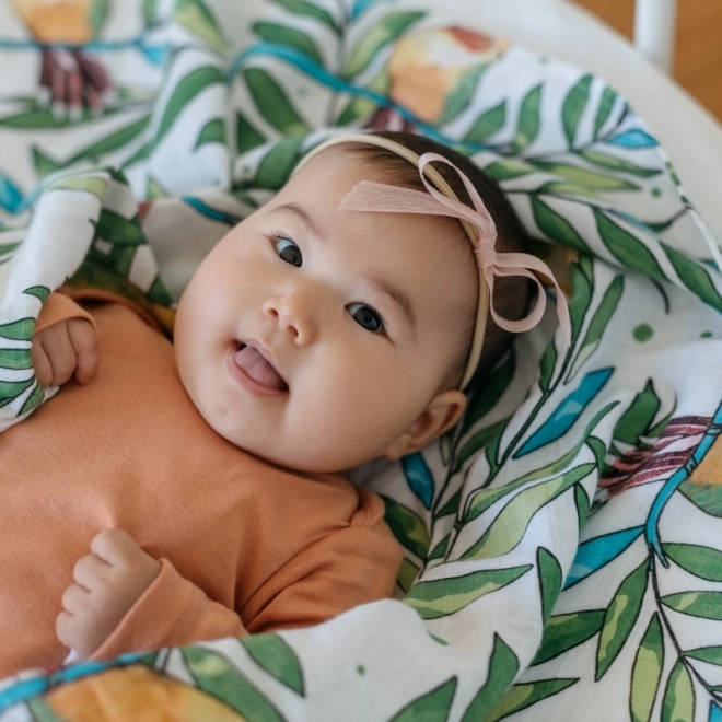 Scutec muselin Tommy Lise din bumbac organic Airy Grace 120 x 120 cm