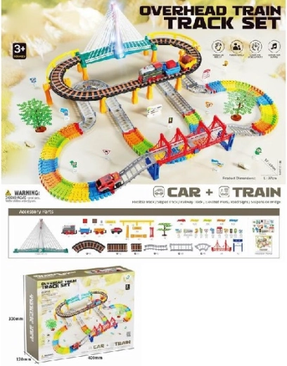 Circuit feroviar electric cu 212 piese