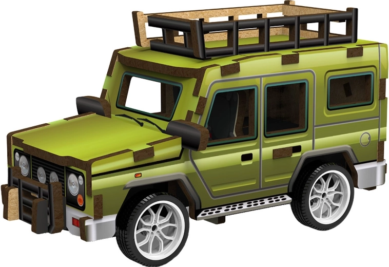 2Kids Toys puzzle 3D din lemn – mașină de teren