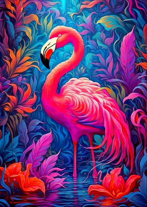 Bucurați-vă de puzzle-ul Flamingo 1000 de piese