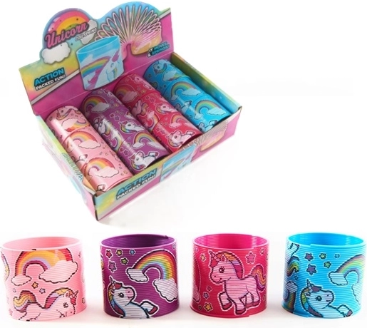 Arcul Slinky cu motiv de unicorn în display de vânzare (12 buc.)
