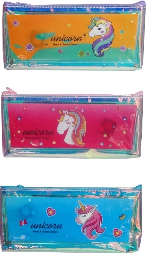 Penar holografic cu unicorn și luminițe