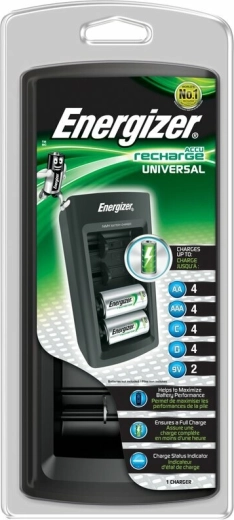 Încărcător universal Energizer AA, AAA, C, D și 9V