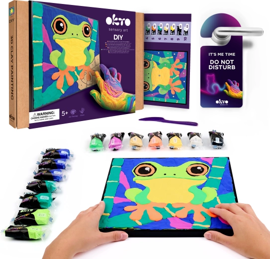 OKTO Broscuță – set creativ de pictură cu pastă după numere 29 × 29 cm